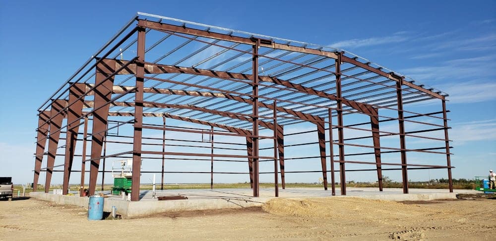 Red Steel Buildings