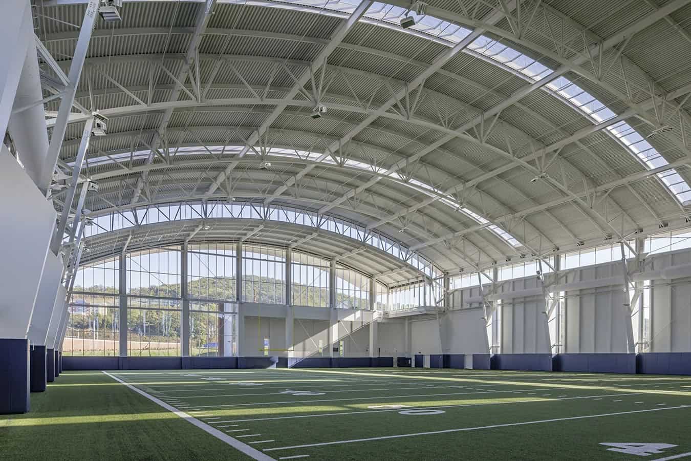 indoor football field facility building