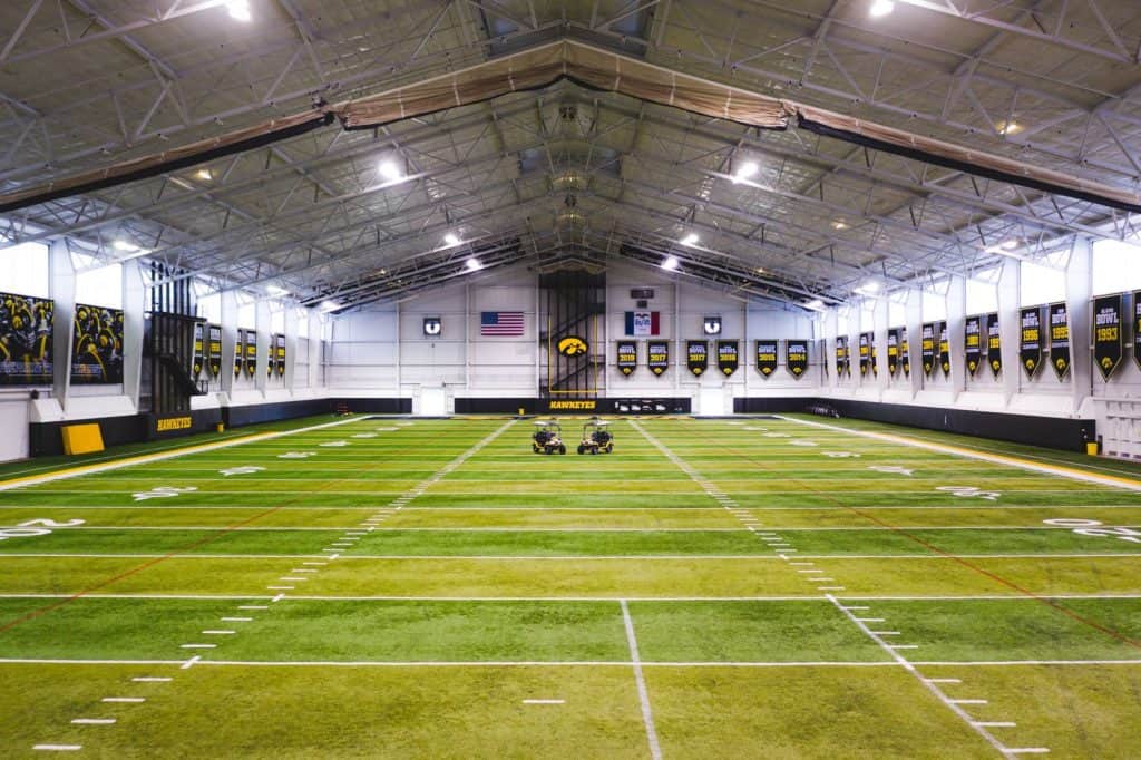 indoor football field