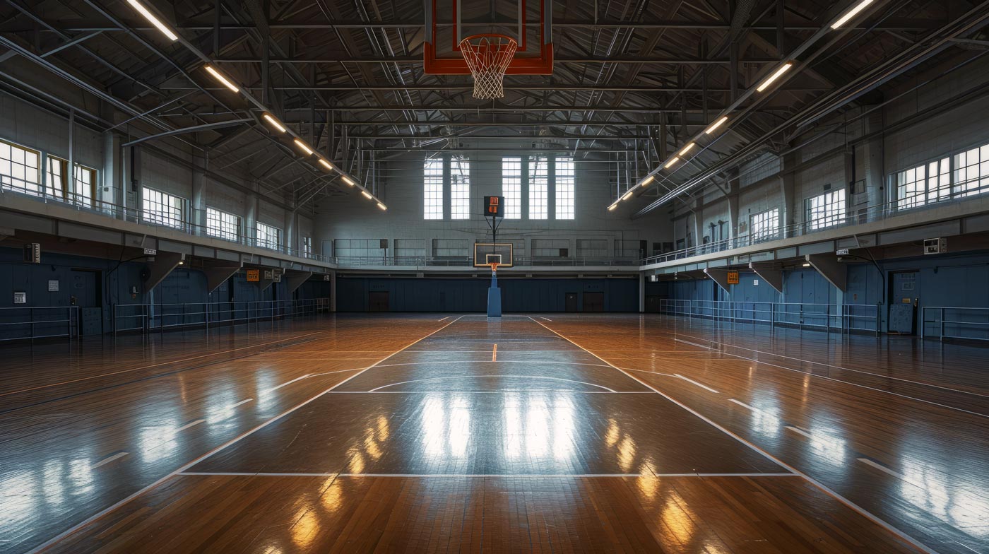 Metal Building Basketball Court Construction
