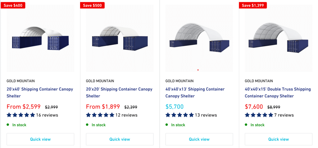 shipping container shelters for sale